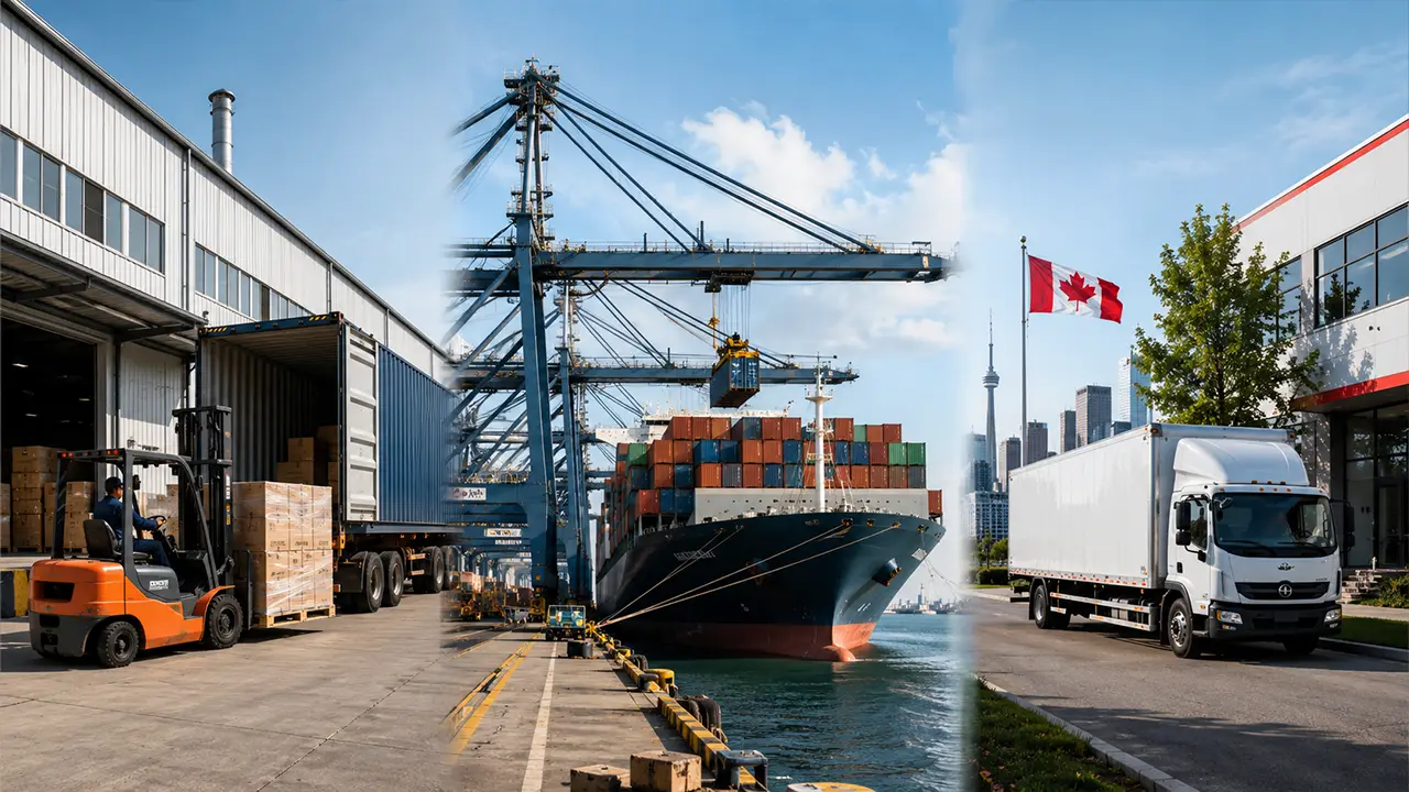 FOB vs EXW vs DDP China to Canada