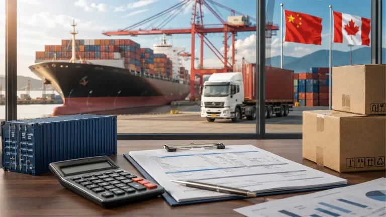 shipping cost from china to canada