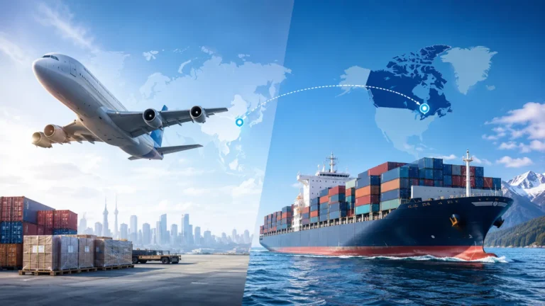 Air Freight vs Sea Freight from China to Canada