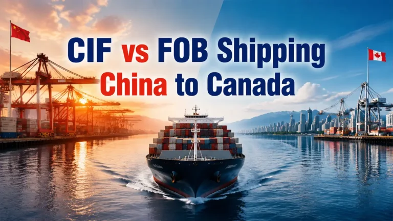 CIF vs FOB shipping from China to Canada