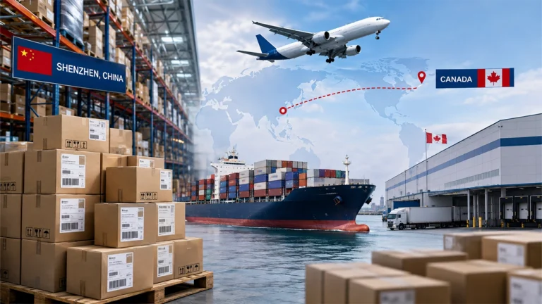 Amazon FBA inventory shipping from China to Canada by air and sea freight