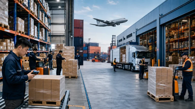 E-commerce inventory from Chinese suppliers prepared for freight and Canadian warehouse fulfilment