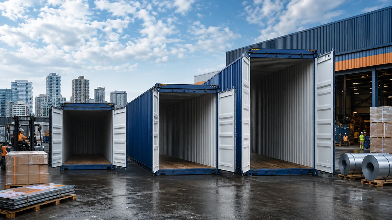 20ft 40ft and 40HQ dry shipping containers compared for commercial freight